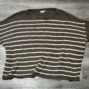 Gently used Easel taupe and ivory sweater in size L